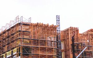 a large building under construction