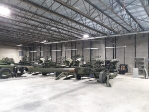 security fences inside a military facility