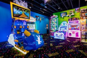 arcade games located in the pizza ranch fun zone