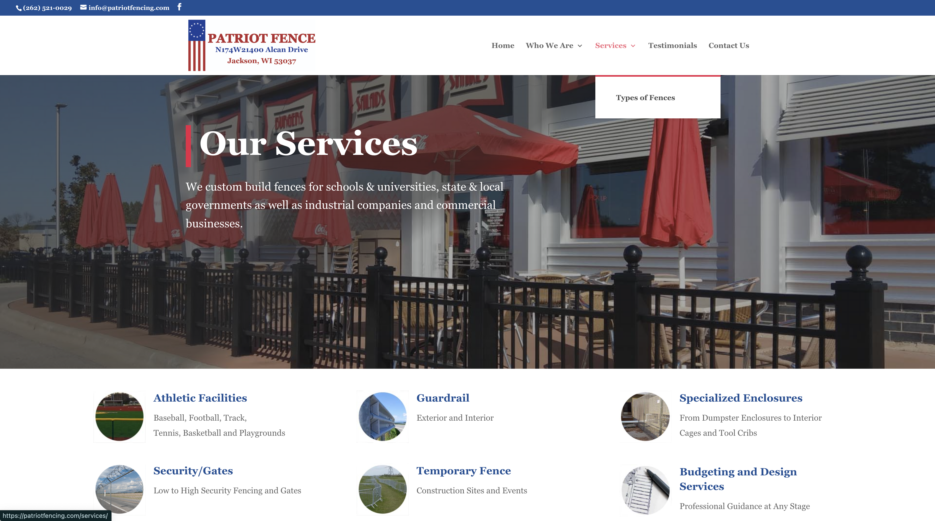 new site screenshot